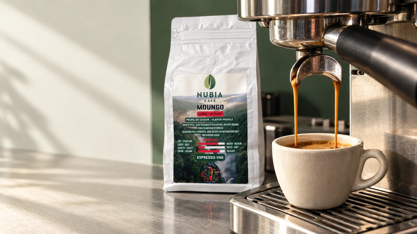 Moungo au comptoir espresso