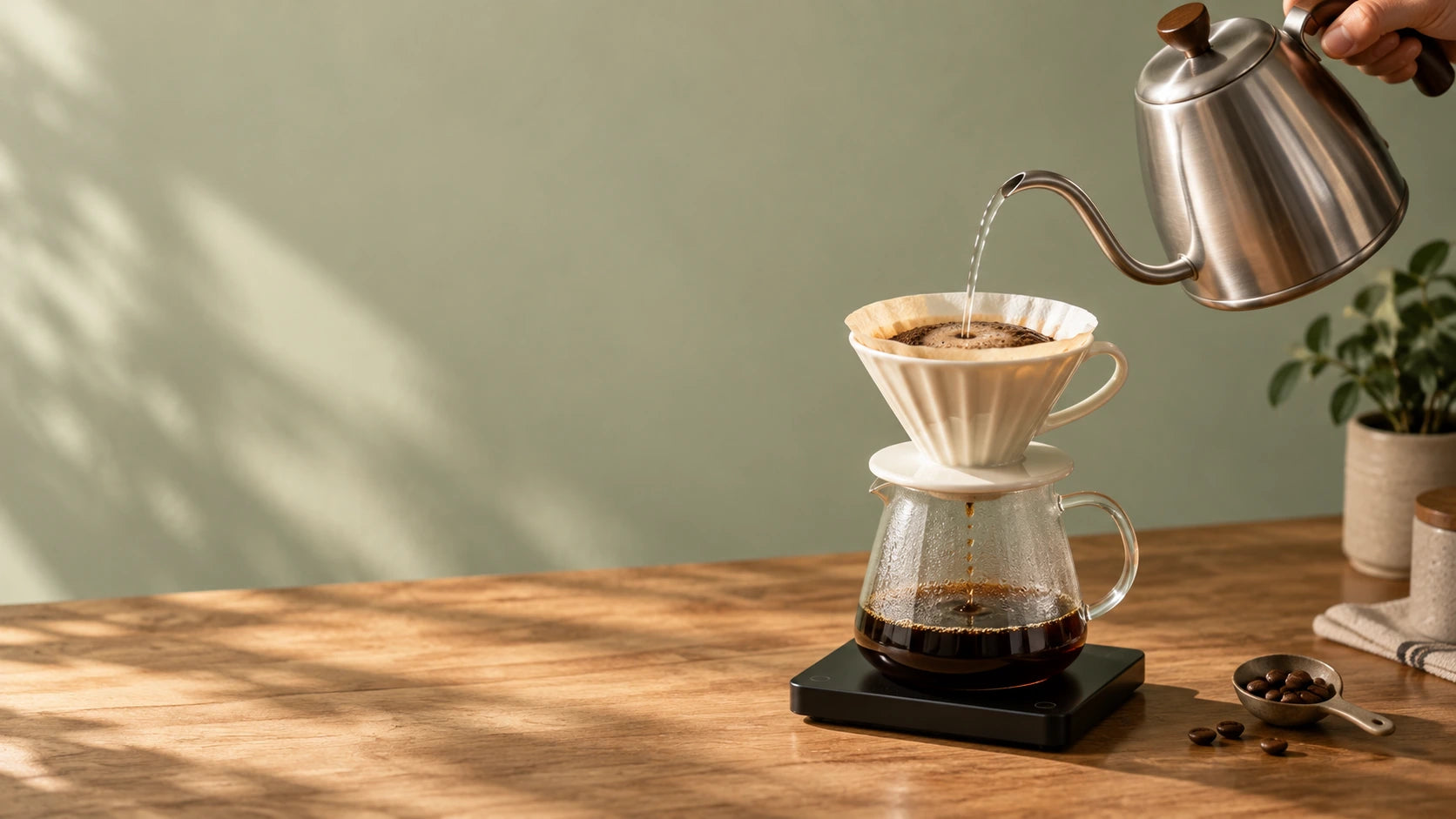 Préparation du café filtre