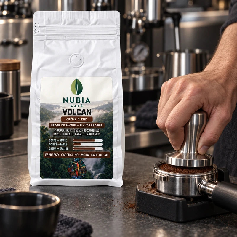 Préparation espresso avec Volcan